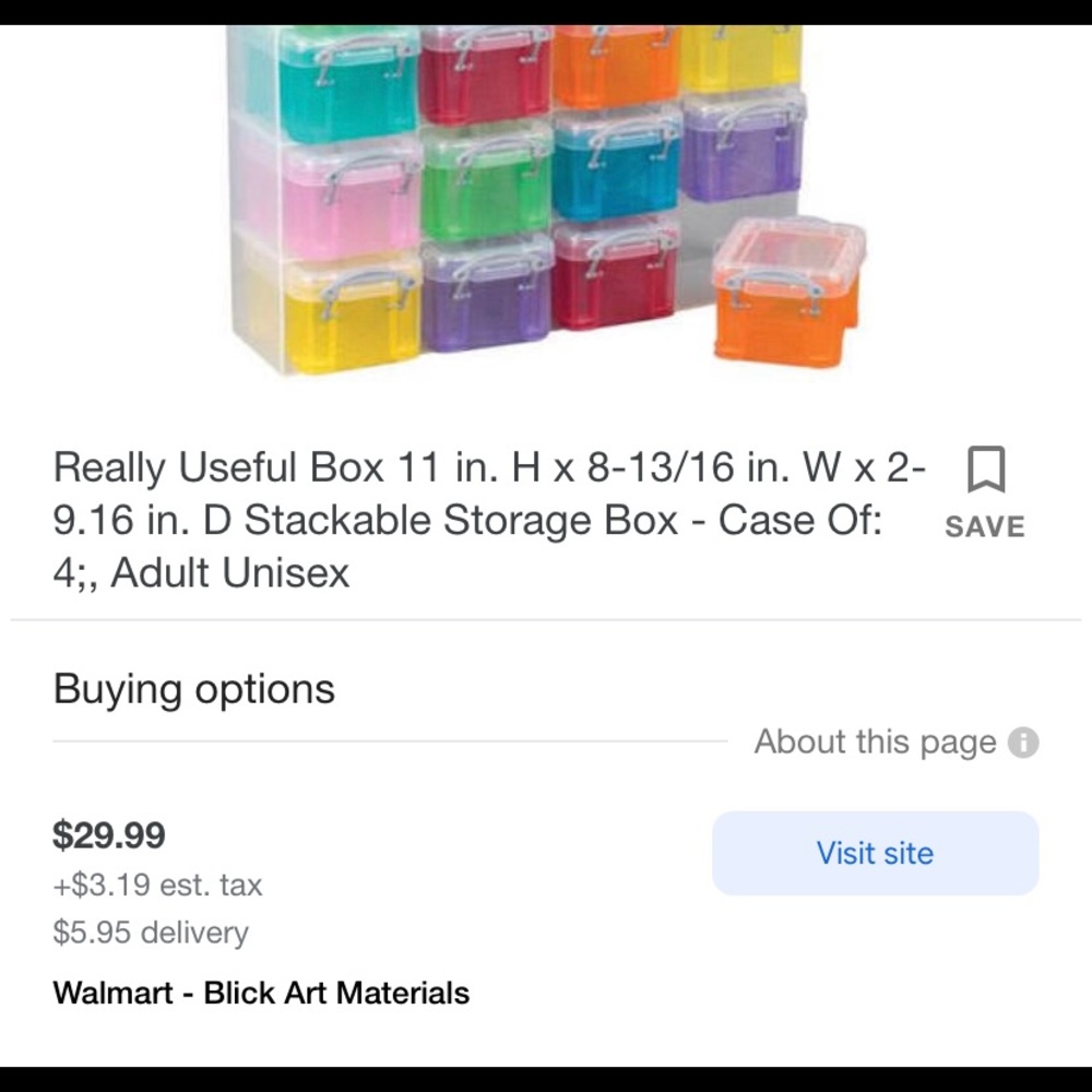 COPY - Really useful box set of 16 plastic organizing boxes